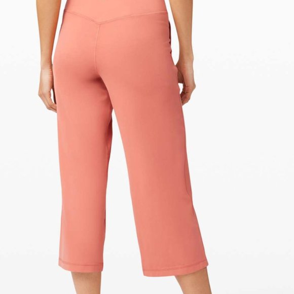 Align Wide Leg Crop Lululemon Rustic Coral NWT